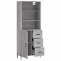 vidaXL Highboard Grau Sonoma 69,5x34x180 cm Holzwerkstoff vidaXL Highboard Grau Sonoma 69,5x34x180 cm Holzwerkstoff