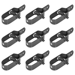 vidaXL Drahtspanner für Maschendrahtzaun 9 Stk. 100 mm Grau