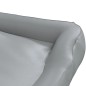 vidaXL Hundebett Hellgrau 105x80x25 cm Kunstleder vidaXL Hundebett Hellgrau 105x80x25 cm Kunstleder