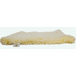 HuggleHounds Fleece-Haustiermatte XXL Wollweiß