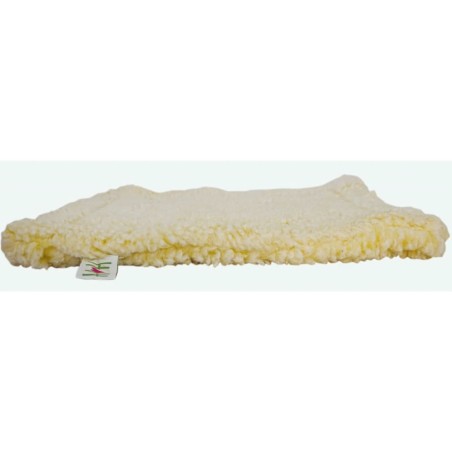 HuggleHounds Fleece-Haustiermatte XXL Wollweiß