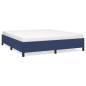 Bettgestell Blau 160x200 cm Stoff Bettgestell Blau 160x200 cm Stoff