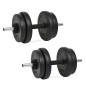 vidaXL Kurzhantel mit Gewichten 40 kg vidaXL Kurzhantel mit Gewichten 40 kg
