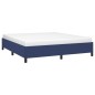 Bettgestell Blau 160x200 cm Stoff Bettgestell Blau 160x200 cm Stoff