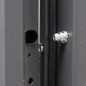 vidaXL Haustür Anthrazit 90x200 cm Aluminium vidaXL Haustür Anthrazit 90x200 cm Aluminium