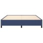 Bettgestell Blau 160x200 cm Stoff Bettgestell Blau 160x200 cm Stoff