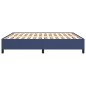 Bettgestell Blau 160x200 cm Stoff Bettgestell Blau 160x200 cm Stoff