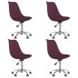 vidaXL Esszimmerstühle 4 Stk. Drehbar Lila Stoff vidaXL Esszimmerstühle 4 Stk. Drehbar Lila Stoff