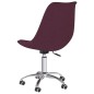 vidaXL Esszimmerstühle 4 Stk. Drehbar Lila Stoff vidaXL Esszimmerstühle 4 Stk. Drehbar Lila Stoff