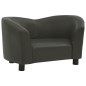 vidaXL Hundesofa Dunkelgrau 67x41x39 cm Kunstleder vidaXL Hundesofa Dunkelgrau 67x41x39 cm Kunstleder