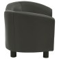 vidaXL Hundesofa Dunkelgrau 67x41x39 cm Kunstleder vidaXL Hundesofa Dunkelgrau 67x41x39 cm Kunstleder