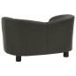 vidaXL Hundesofa Dunkelgrau 67x41x39 cm Kunstleder vidaXL Hundesofa Dunkelgrau 67x41x39 cm Kunstleder