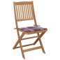vidaXL Klappbare Gartenstühle 6 Stk. mit Kissen Massivholz Akazie vidaXL Klappbare Gartenstühle 6 Stk. mit Kissen Massivholz Akazie