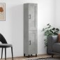 vidaXL Highboard Betongrau 34,5x34x180 cm Holzwerkstoff vidaXL Highboard Betongrau 34,5x34x180 cm Holzwerkstoff