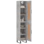 vidaXL Highboard Betongrau 34,5x34x180 cm Holzwerkstoff vidaXL Highboard Betongrau 34,5x34x180 cm Holzwerkstoff