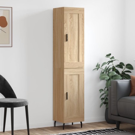 vidaXL Highboard Sonoma-Eiche 34,5x34x180 cm Holzwerkstoff