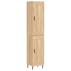vidaXL Highboard Sonoma-Eiche 34,5x34x180 cm Holzwerkstoff