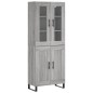vidaXL Highboard Grau Sonoma 69,5x34x180 cm Holzwerkstoff vidaXL Highboard Grau Sonoma 69,5x34x180 cm Holzwerkstoff