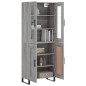 vidaXL Highboard Grau Sonoma 69,5x34x180 cm Holzwerkstoff vidaXL Highboard Grau Sonoma 69,5x34x180 cm Holzwerkstoff