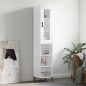 vidaXL Highboard Weiß 34,5x34x180 cm Holzwerkstoff vidaXL Highboard Weiß 34,5x34x180 cm Holzwerkstoff