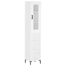 vidaXL Highboard Weiß 34,5x34x180 cm Holzwerkstoff