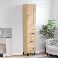 vidaXL Highboard Sonoma-Eiche 34,5x34x180 cm Holzwerkstoff