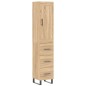 vidaXL Highboard Sonoma-Eiche 34,5x34x180 cm Holzwerkstoff vidaXL Highboard Sonoma-Eiche 34,5x34x180 cm Holzwerkstoff