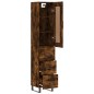 vidaXL Highboard Räuchereiche 34,5x34x180 cm Holzwerkstoff vidaXL Highboard Räuchereiche 34,5x34x180 cm Holzwerkstoff