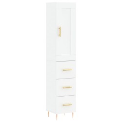 vidaXL Highboard Weiß 34,5x34x180 cm Holzwerkstoff
