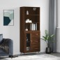 vidaXL Highboard Braun Eichen-Optik 69,5x34x180 cm Holzwerkstoff vidaXL Highboard Braun Eichen-Optik 69,5x34x180 cm Holzwerkstoff