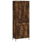 vidaXL Highboard Räuchereiche 69,5x34x180 cm Holzwerkstoff vidaXL Highboard Räuchereiche 69,5x34x180 cm Holzwerkstoff
