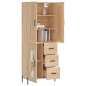 vidaXL Highboard Sonoma-Eiche 69,5x34x180 cm Holzwerkstoff vidaXL Highboard Sonoma-Eiche 69,5x34x180 cm Holzwerkstoff