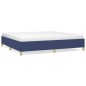 vidaXL Bettgestell ohne Matratze Blau 200x200 cm Stoff vidaXL Bettgestell ohne Matratze Blau 200x200 cm Stoff