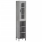 vidaXL Highboard Grau Sonoma 34,5x34x180 cm Holzwerkstoff vidaXL Highboard Grau Sonoma 34,5x34x180 cm Holzwerkstoff
