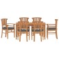 vidaXL 7-tlg. Garten-Essgruppe Massivholz Teak vidaXL 7-tlg. Garten-Essgruppe Massivholz Teak