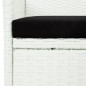 vidaXL 9-tlg. Garten-Essgruppe mit Kissen Weiß Poly Rattan vidaXL 9-tlg. Garten-Essgruppe mit Kissen Weiß Poly Rattan