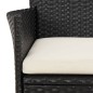 vidaXL 7-tlg. Garten-Essgruppe mit Kissen Schwarz Poly Rattan vidaXL 7-tlg. Garten-Essgruppe mit Kissen Schwarz Poly Rattan