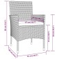 vidaXL 7-tlg. Garten-Essgruppe mit Kissen Schwarz Poly Rattan vidaXL 7-tlg. Garten-Essgruppe mit Kissen Schwarz Poly Rattan