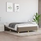 vidaXL Bettgestell ohne Matratze Taupe 140x200 cm Stoff vidaXL Bettgestell ohne Matratze Taupe 140x200 cm Stoff