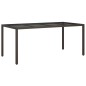 vidaXL 9-tlg. Garten-Essgruppe mit Kissen Braun Poly Rattan vidaXL 9-tlg. Garten-Essgruppe mit Kissen Braun Poly Rattan
