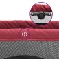 vidaXL Baby-Laufstall mit Matratze Rot Leinenstoff vidaXL Baby-Laufstall mit Matratze Rot Leinenstoff