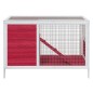 vidaXL Kaninchenstall Rot 103x44x69,5 cm Massivholz Kiefer vidaXL Kaninchenstall Rot 103x44x69,5 cm Massivholz Kiefer