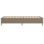 vidaXL Bettgestell Taupe 100x200 cm Stoff vidaXL Bettgestell Taupe 100x200 cm Stoff