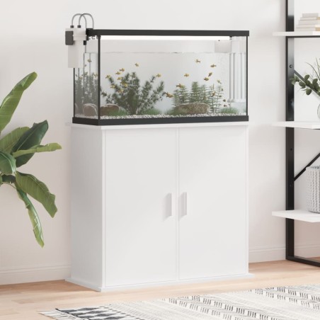 vidaXL Aquariumständer Weiß 81x36x73 cm Holzwerkstoff