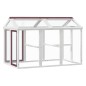 vidaXL Freilaufgehege Mokka 141x94x104 cm Massivholz Kiefer vidaXL Freilaufgehege Mokka 141x94x104 cm Massivholz Kiefer
