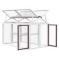 vidaXL Freilaufgehege Mokka 141x94x104 cm Massivholz Kiefer vidaXL Freilaufgehege Mokka 141x94x104 cm Massivholz Kiefer