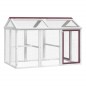 vidaXL Freilaufgehege Mokka 141x94x104 cm Massivholz Kiefer vidaXL Freilaufgehege Mokka 141x94x104 cm Massivholz Kiefer