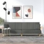 vidaXL Schlafsofa mit Armlehnen Dunkelgrau Stoff vidaXL Schlafsofa mit Armlehnen Dunkelgrau Stoff