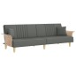 vidaXL Schlafsofa mit Armlehnen Dunkelgrau Stoff vidaXL Schlafsofa mit Armlehnen Dunkelgrau Stoff