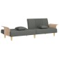 vidaXL Schlafsofa mit Armlehnen Dunkelgrau Stoff vidaXL Schlafsofa mit Armlehnen Dunkelgrau Stoff